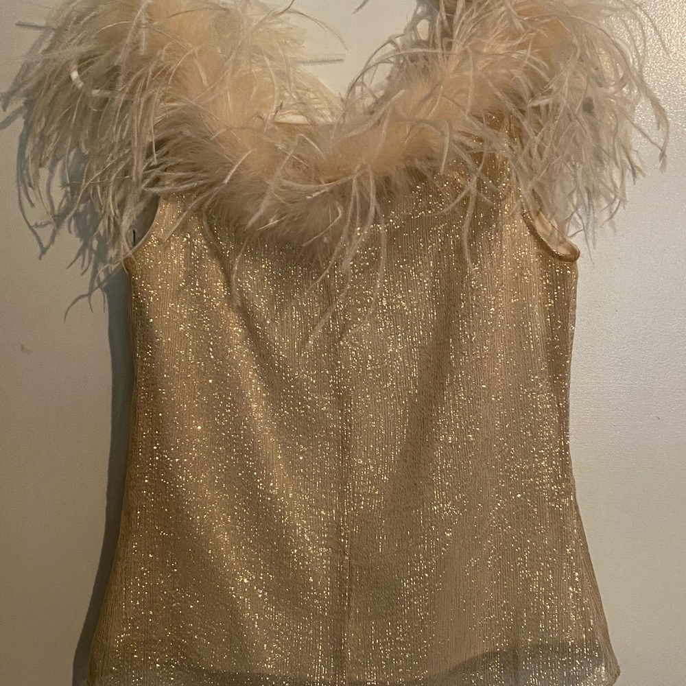 Victor Costa feathered top